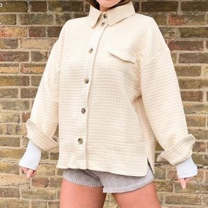 Asos Design Quilted Shirt Jacket